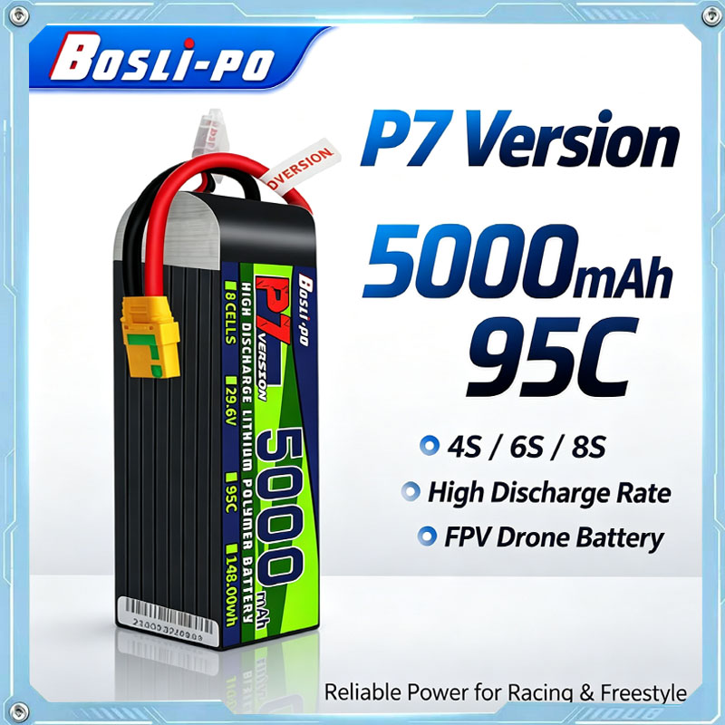Boslipo P7 Version 5000mAh 95C - Drone Battery 4S review and price